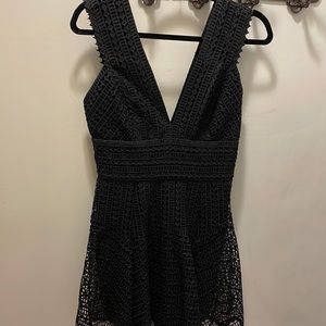 Black Eyelet Dress